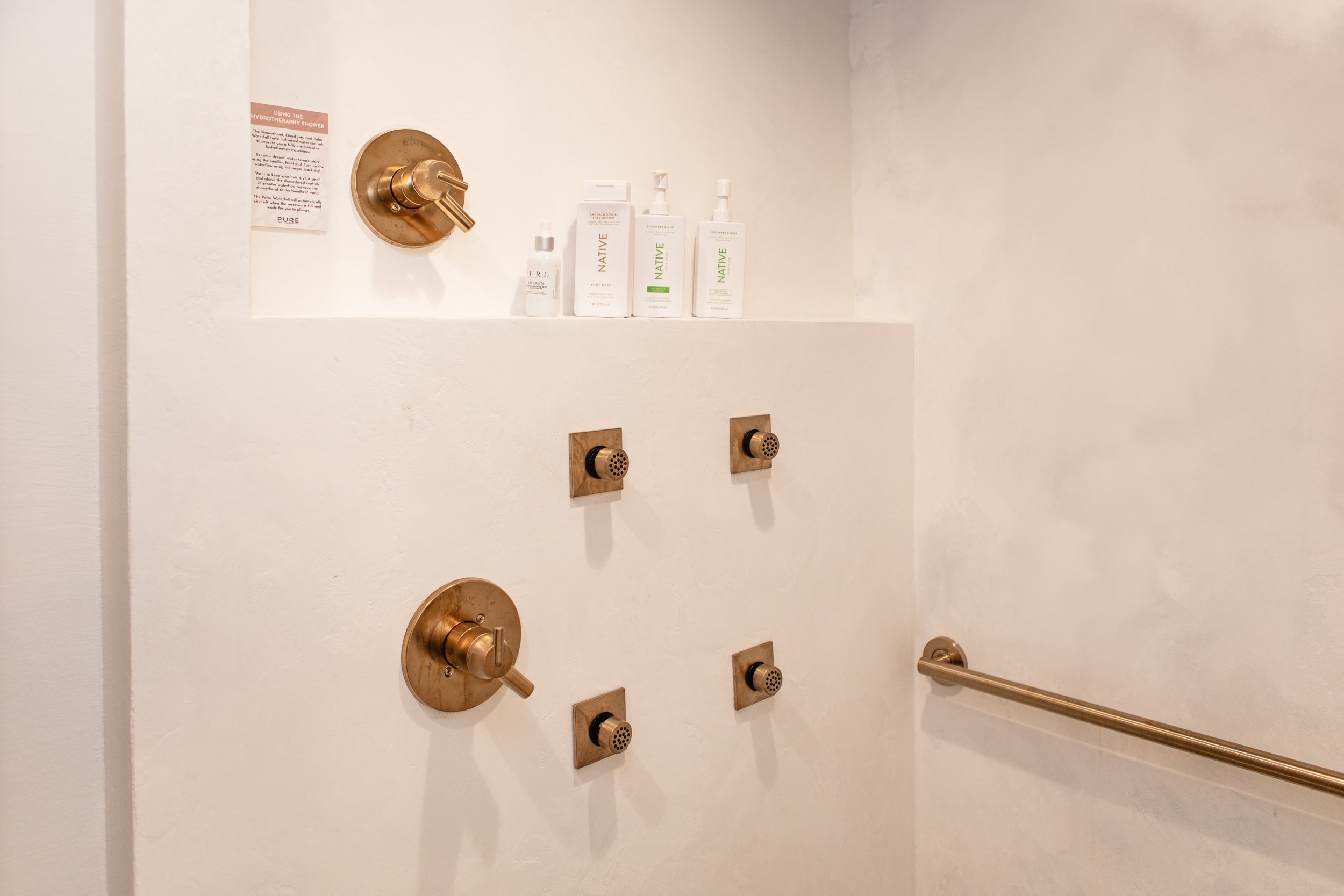Wash Your Cares Away in PURE’s Hydrotherapy Shower