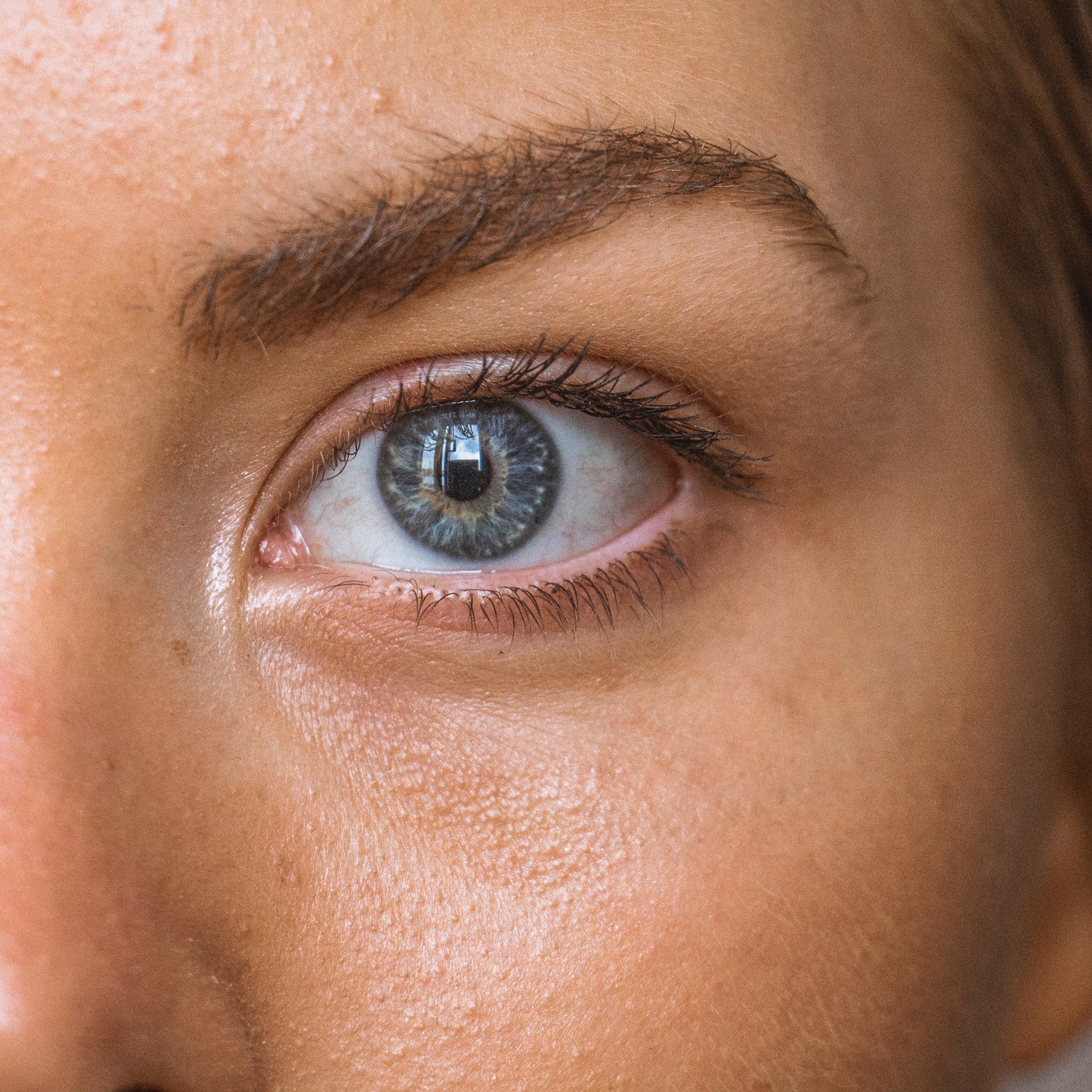 closeup of a woman's eye