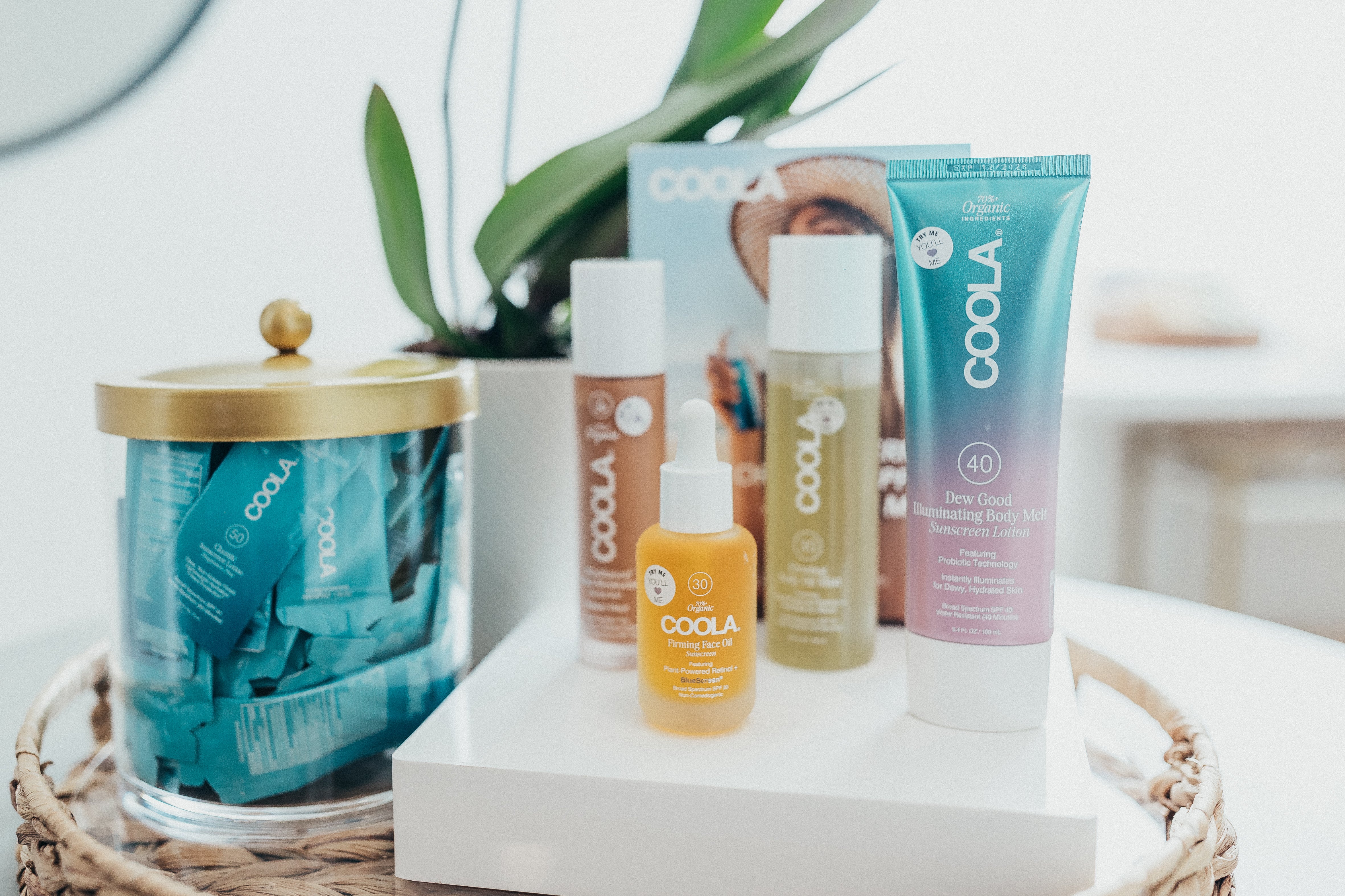 A collection of SPF skincare products are featured at luxury medspa Pure Skin Wellness Spa